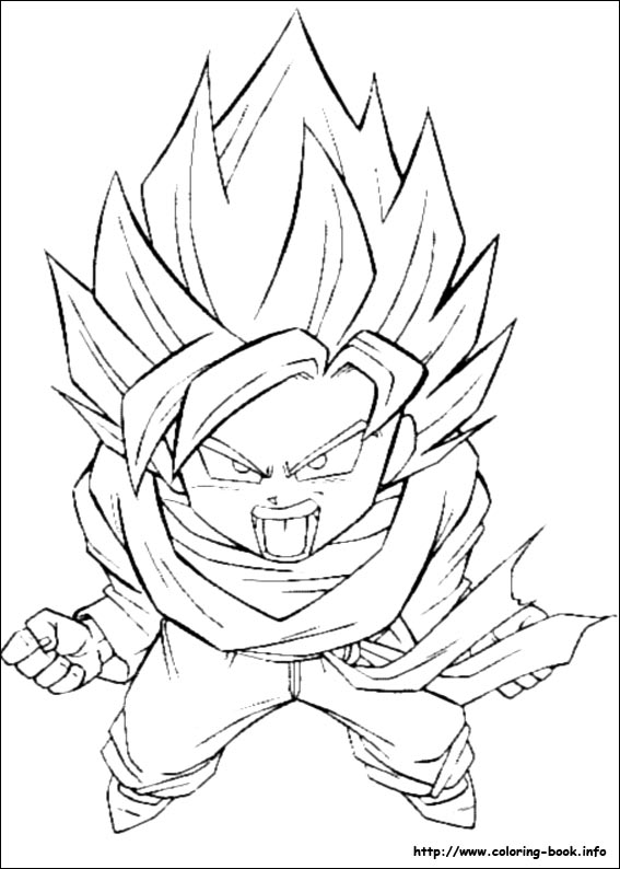 Dragon Ball Z coloring picture